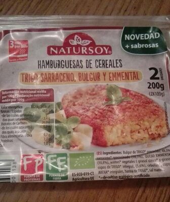 Hamburguesa Sarraceno Bulgur y Emmental 200 Grs