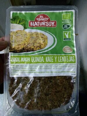 Hamburguesa quinoa burguer kale y lentejas (Natursoy)