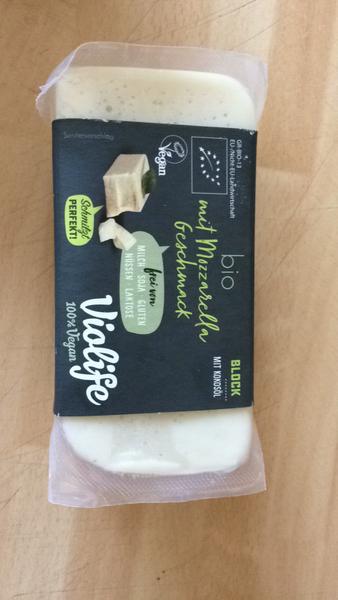 Bloque Vegano Mozzarella Bio 200 Gr. (Violife)
