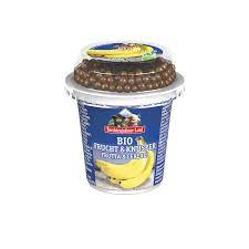 Yogur bolitas chocolate Platano bio 150 gr (Milchwerke)