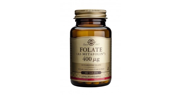 Folato (Metafolin) 400 mcg 100 Comp. (Solgar)