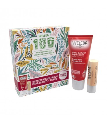 Pack Navidad crema de Manos Granada y Stick Labial (Weleda)