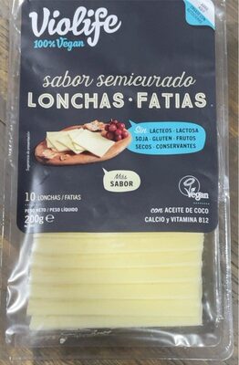 Lonchas Veganas Estilo Semicurado 200 Gr (Violife)