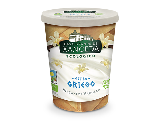 Yogur ecológico griego vainilla 400grs XANCEDA