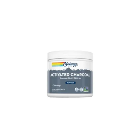 Charcoal de Coco Activo en polvo 150 Gr. "Carbon"(Solaray)