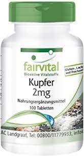 Cobre 2 mg. 100 Comp. "Kupfer" (Fairvital)
