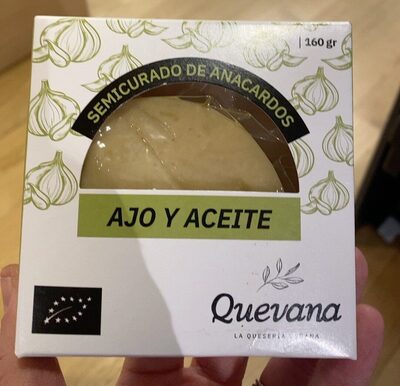 Queso Vegano Anacardos Original 160 Gr. (Quevana)