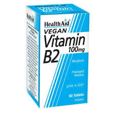 Vitamina B2 100 Mg.(Rivoflavina) 60 Tab. (Health Aid)