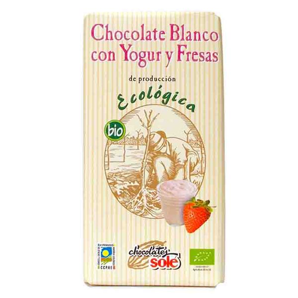 Chocolate Blanco con Yogur y Fresas (Sole)
