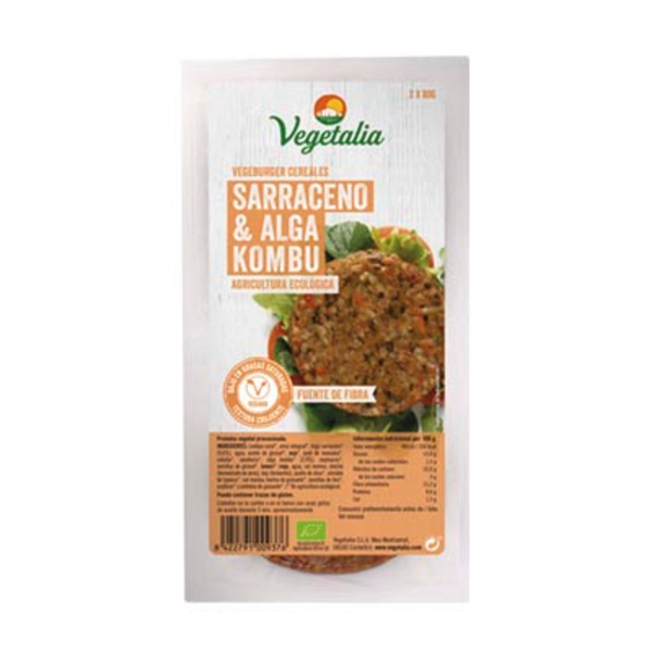 Vegeburguer *Hamburguesa* Sarraceno y Kombu Bio (Vegetalia)