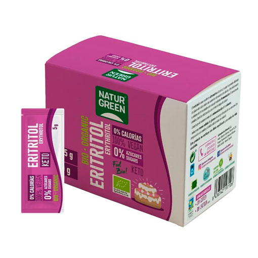 Eritritol Sticks  Bio 54x5 Grs. (Naturgreen)