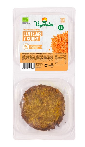 Vegeburguer *Hamburguesa* Barbacoa Bio 160 Grs. (Vegetalia) (copia)