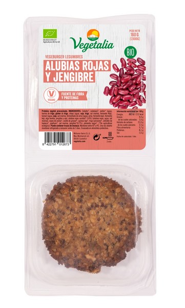 Vegeburguer *Hamburguesa* Barbacoa Bio 160 Grs. (Vegetalia) (copia)