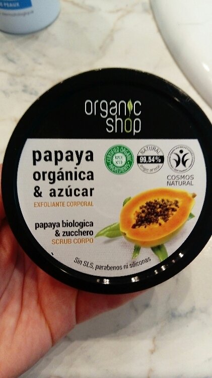 Exfoliante Corporal Jugosa Papaya 250 ml. (Organic Shop)