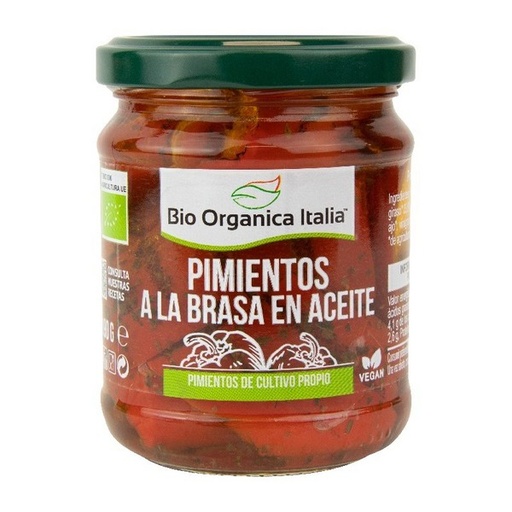 [8029689022679] Pimiento A la Brasa en Aceite 190 Gr. (Bio Organica Italia)
