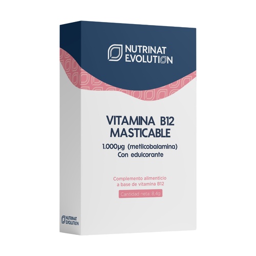 [8437010204159] Vitamina B12 1000 pg "Metilcobalamina" 30 Comp. Mastic. (Nutrinat Evolution)