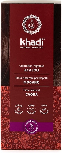 [4260672893188] Herbal Hair Color Caoba 100 Grs. (Khadi) 