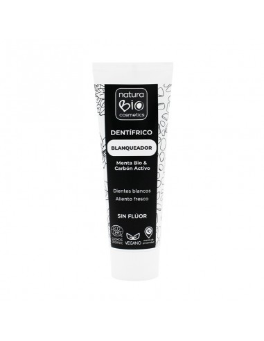[8437016638361] Dentifrico Blanqueador Menta Carbon Activo 75 ml. (NaturaBio)