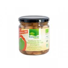 [8436530673742] Aceitunas Verdes Deshuesada y Aliñada 350 Grs. (Campomar Nature)