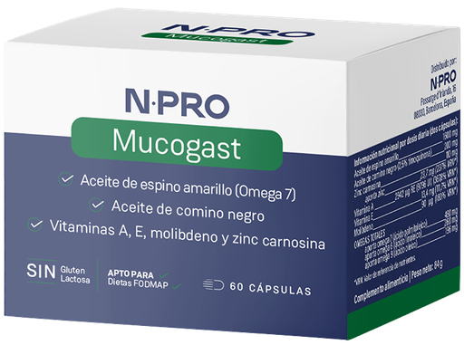 [8425402776650] Mucogast 60 Caps. (NPro) 