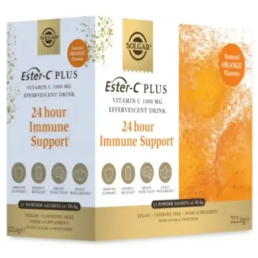 [033984008830] Vitamina C Efervescente 1000 mg. 21 sobres (Solgar)