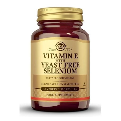 [033984033504] Vitamina E con Selenio 50 Caps. (Solgar)
