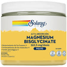 [076280795967] Magnesio Bisglicinato Alta Absorcion 179 gr polvo (Solaray)