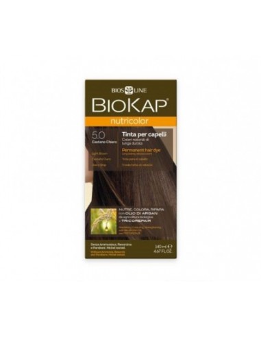 [8030243011220] Tinte Castaño Claro Natural sens 5.0 140 ml. (Biokap)