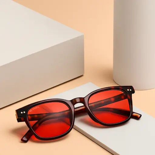 Lentes Rojas Carey Bloqueo Luz Azul Mejora Sueño (Ruanova)