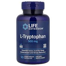 [737870172291] Tryptophan 500 mg 90 Cap (Life Extension)
