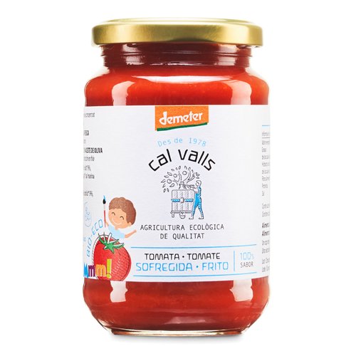 [8427406053522] Tomate Frito Sin Azucar Bio 350 Grs. (Cal Valls)