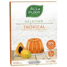 [5605481612282] Gelatina Tropical 1 Sobre 28 Grs. *10 Porciones* (All Pura)
