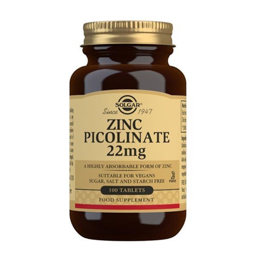 [8445291908550] Zinc Picolinato 22 Mg. 100 Comp. (Solgar)