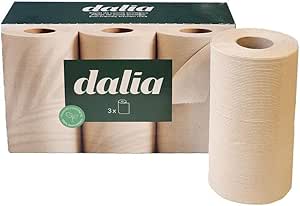 [8436557470737] Papel de Cocina sin Blanquear 3 Rollos (Dalia) 