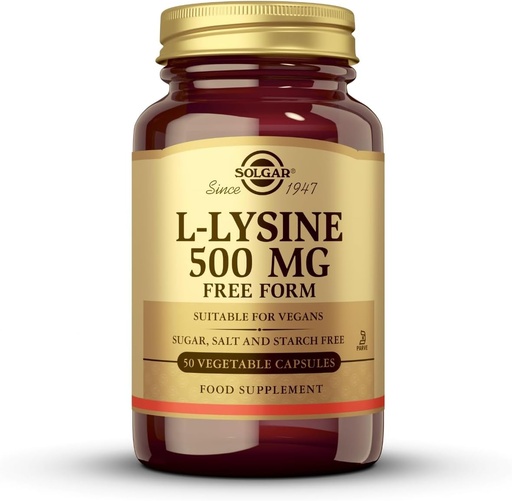 [033984016804] L Lisina 500 Mg 50 Caps. (Solgar) 