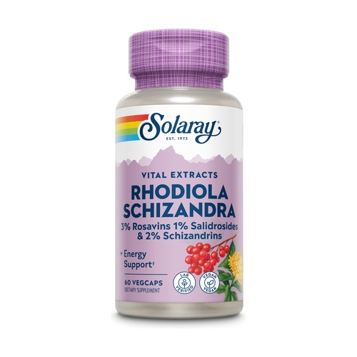 [076280845815] Rodiola y Schizandra 60 Caps. (Solaray)