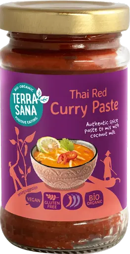 [8713576002768] Salsa Curry Rojo Tailandes 120 Gr. (Terrasana)