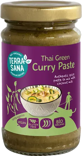 [8713576002751] Salsa Curry Verde Tailandes 120 Gr. (Terrasana) 