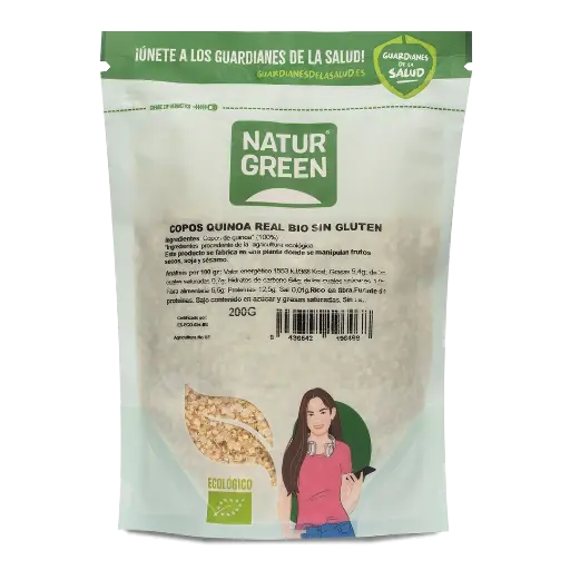 [8436542196468] Copos Quinoa Real 200 Gr (NaturGreen)