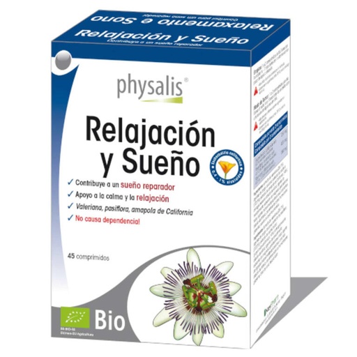 [5412360004393] Relajación y Sueño Bio 45 comp. (Physalis)