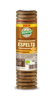 [8423903069400] Galletas Espelta Naranja Chips de Choco 250 Gr (Biocop)