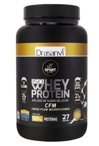 [8436601101198] Proteina Whey Aislado Cookies and Cream 800 Grs. (Drasanvi)