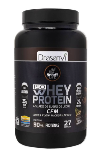 [8436578547388] Proteina Whey Aislado Doble Chocolate 800 Grs. (Drasanvi)