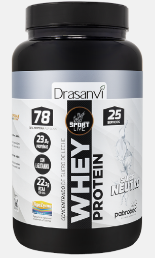 [8436601103963] Proteina Whey Concentrado Neutro 800 Grs. Sport Live (Drasanvi)