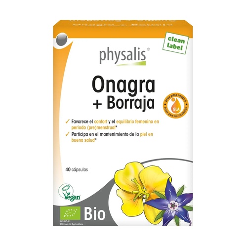 [5412360025220] Onagra Borraja Bio 40 Caps. (Physalis) 