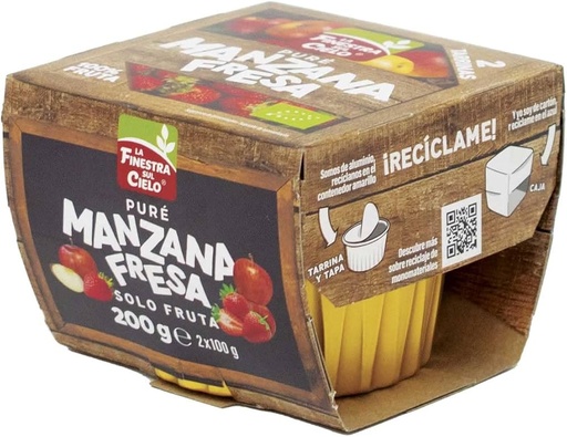 [8437012461437] Maxitos Pure De Manzana Fresa 2 X 100 Grs. (Finestra) 