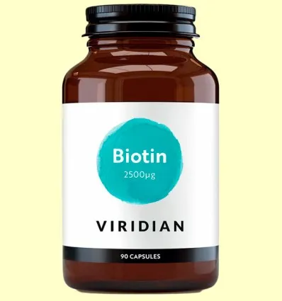 [5060003592037] Biotina 2500 ug (90) veg cap (viridian)