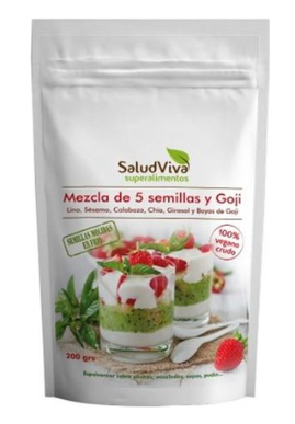 [001060000009] Mezcla de 5 semillas y Goji 200g (Salud Viva)