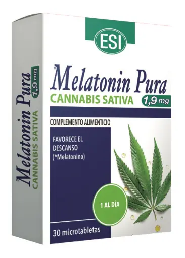 [8008843137138] Melatonina pura 1,9 Mg. + Cannabis 30 Tab. (Esi)