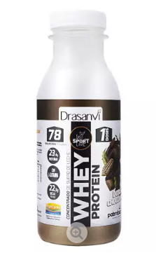 [8436601104342] Whey Protein Botella Monodosis Doble Chocolate 30 Gr (Drasanvi)